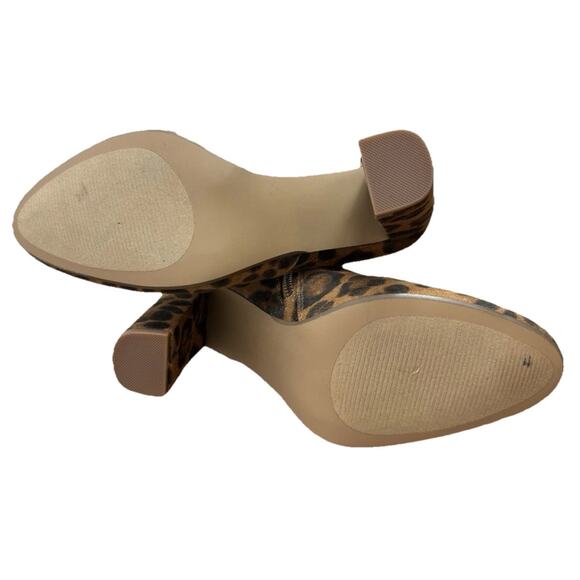 Steve Madden Boots Womens Sz 6.5 Editor Leopard Print Side Zip Ankle Booties - Picture 9 of 10